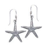 Starfish Sterling Silver Hook Earring JE106 - Earrings