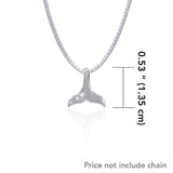 Whale Tail Sterling Silver Pendant JP009 - Pendants