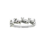 Small Whale Pod Sterling Silver Ring JR101 - Rings
