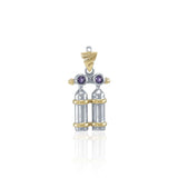 Air Tanks Sterling Silver with Gold Plated Pendant MPD693 - Pendants