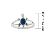Turtle Sterling Silver Ring SM181 - Rings