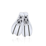 Dive Fins Sterling Silver Bead TBD351 - Beads