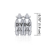 Dive Tanks Sterling Silver Bead TBD352 - Beads