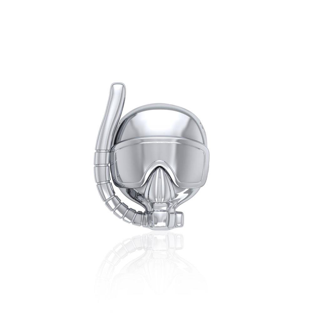 Dive Mask Sterling Silver Bead TBD353 - Beads