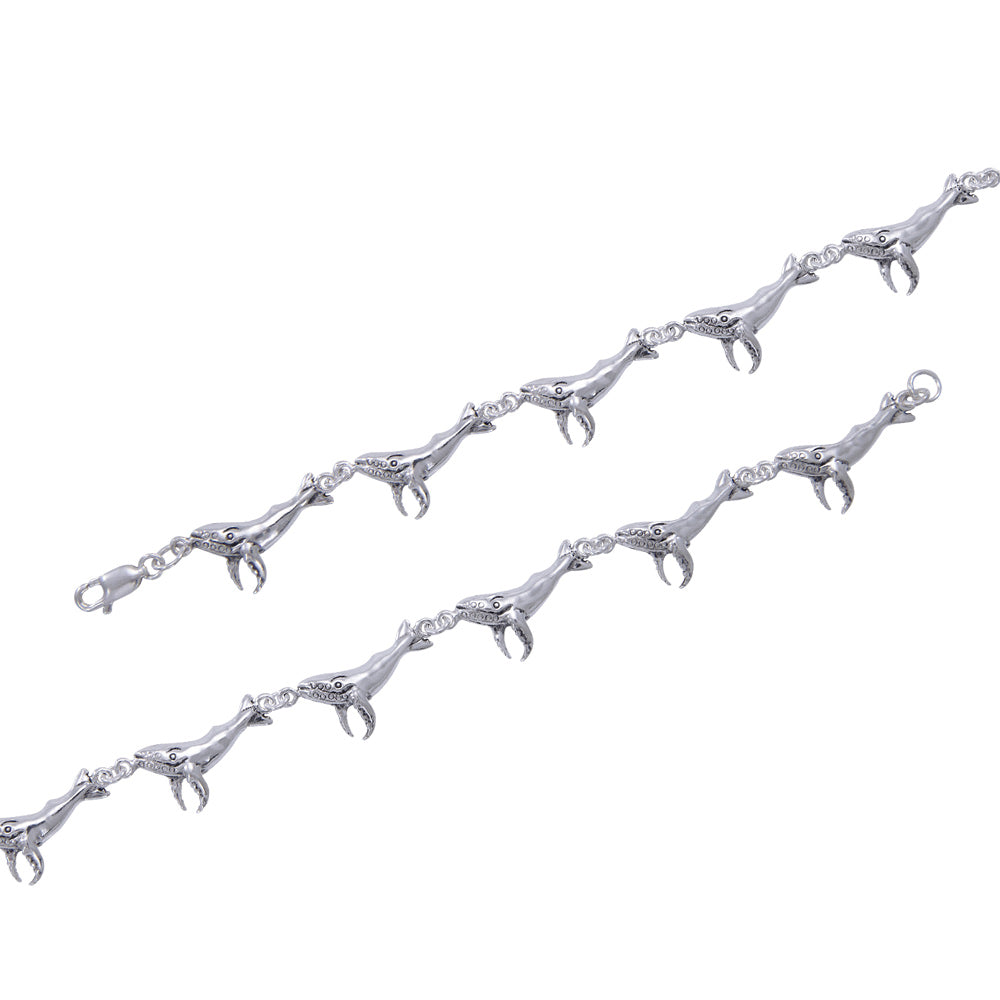 Whale Sterling Silver Link Bracelet TBG006 - Link Bracelet