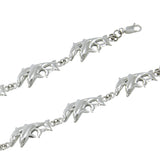 Dolphins Sterling Silver Link Bracelet TBG324 - Link Bracelet