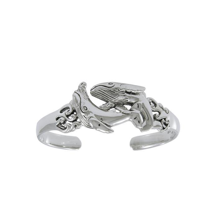 Whale Sterling Silver cuff Bracelet TBG426 - Bangles