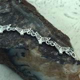 Celtic Whale Tail Silver Link Bracelet TBL397