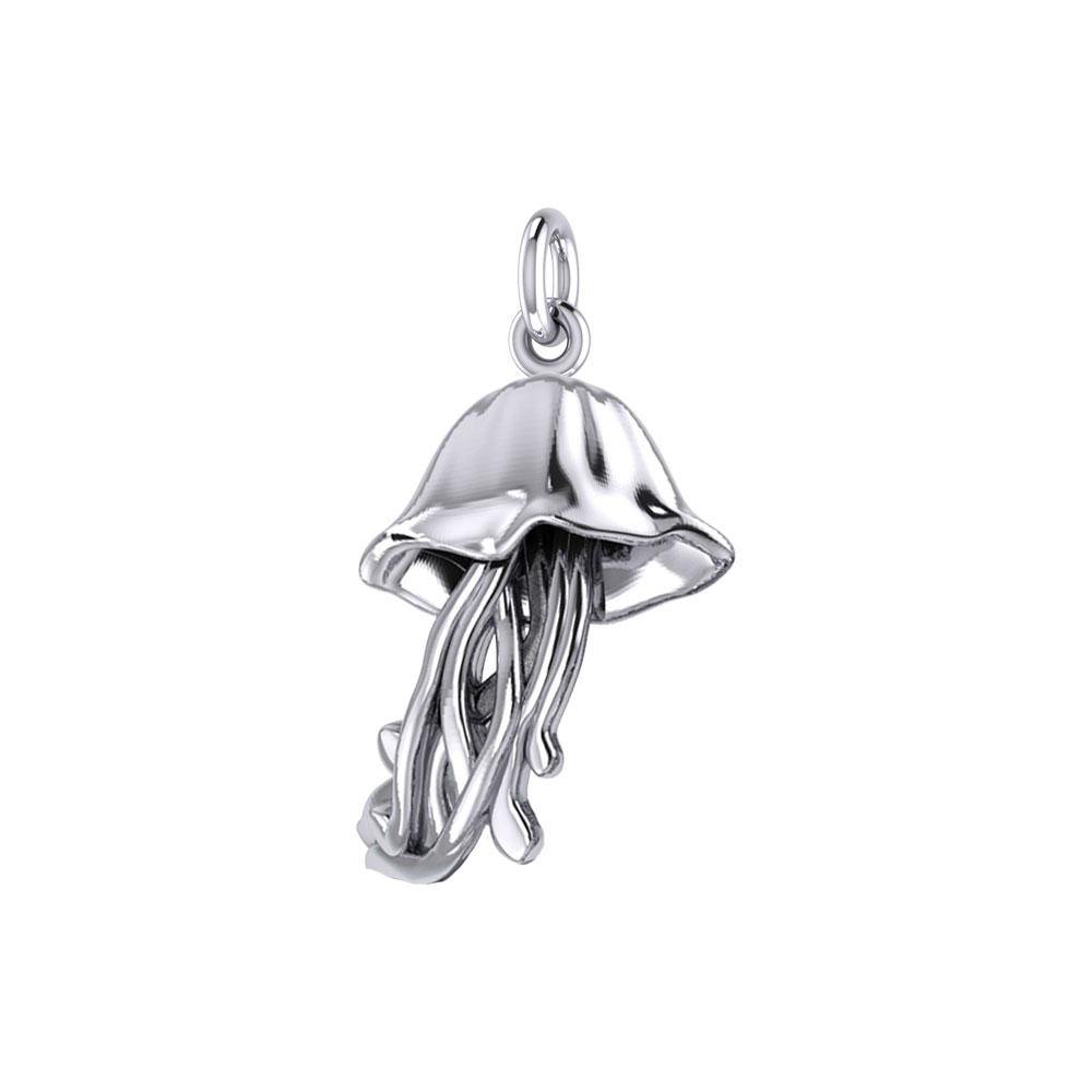 Box Jellyfish Silver Charm TCM661 - Charm
