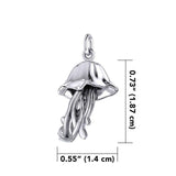 Box Jellyfish Silver Charm TCM661 - Charm