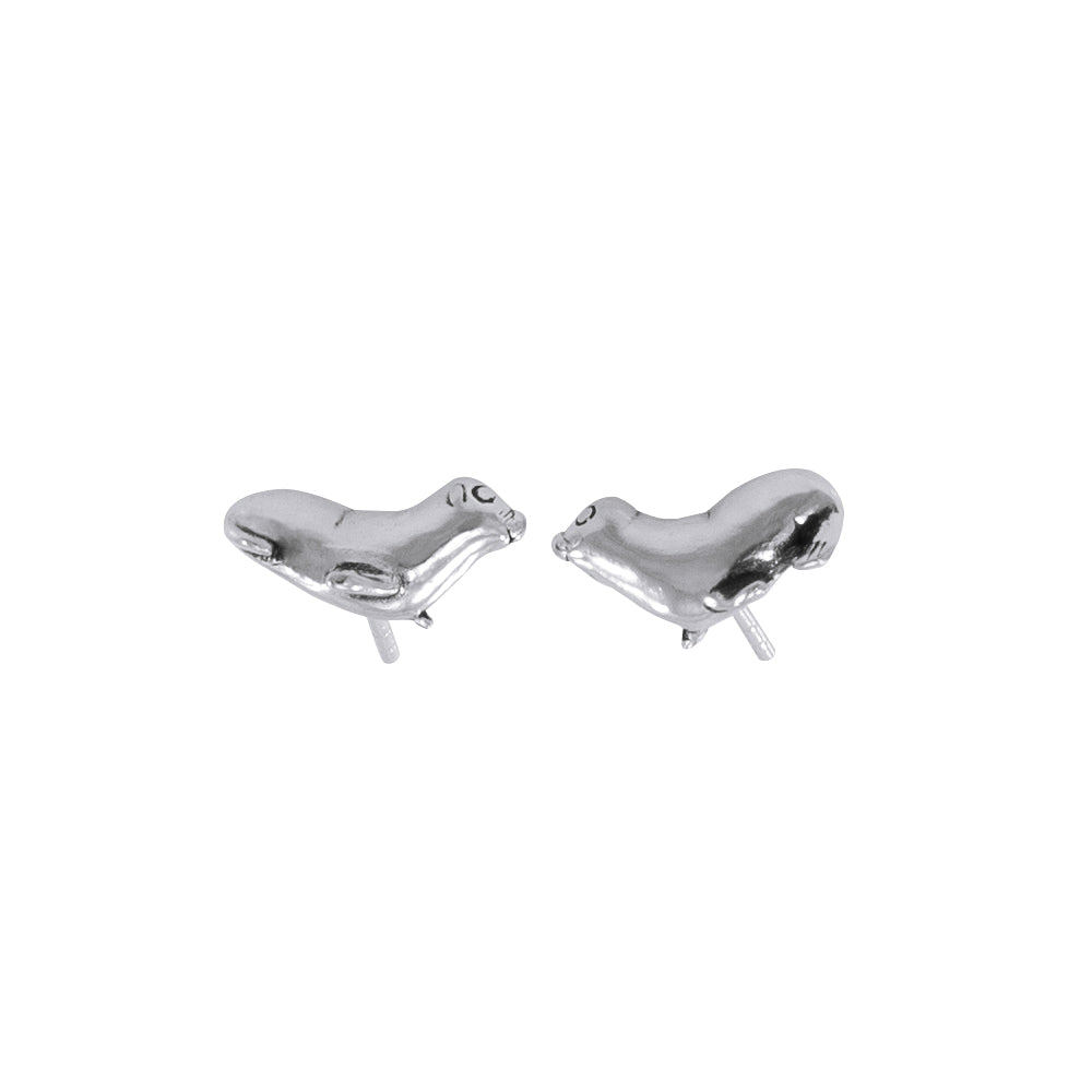 Seal Sterling Silver Post Earring TE1192 - Earrings