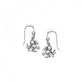 Octopus Sterling Silver Hook Earring TE2044