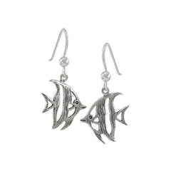 Angelfish Sterling Silver Hook Earring TE204 - Earrings