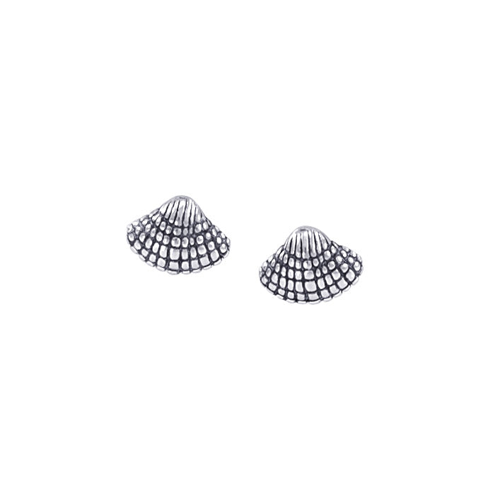 Seashell Sterling Silver Post Earring TE2122 - Earrings