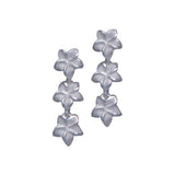 Plumeria - Hawaii National Flower Silver Post Earrings TE2130