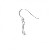 Whale Tail Sterling Silver Hook Earring TE2501 - Earrings