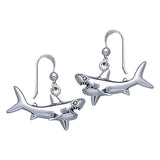 Great White Shark Sterling Silver Hook Earring TE2549