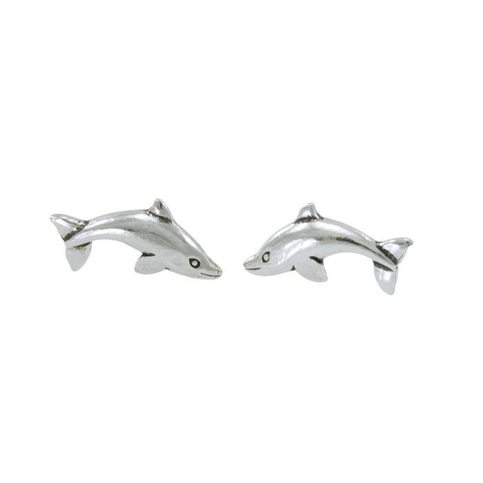 Whale Sterling Silver Post Earring TE2585 - Earrings