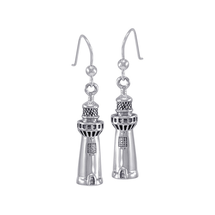 Lighthouse T Sterling Silver Hook Earring TE2822 - Earrings