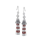 North Pacific Lighthouse T Sterling Silver Hook Earring TE2831 - Earrings