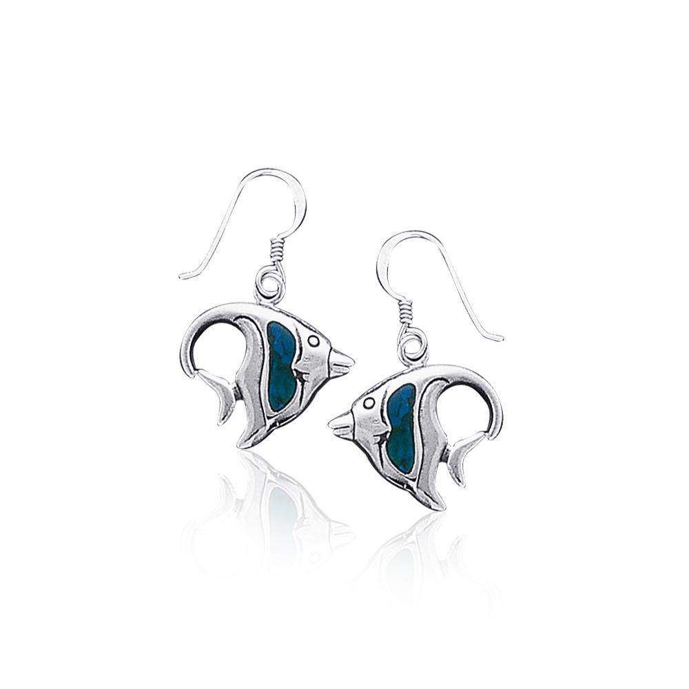 Angelfish Sterling Silver Hook Earring TE970 - Earrings