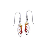 Fire On Surf Sterling Silver Hook Earring TER032 - Earrings