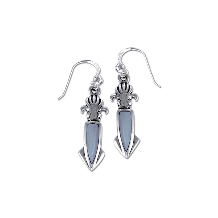 Squid Sterling Silver Hook Earring TER1324 - Earrings