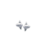 Sun Fish Sterling Silver Post Earrings TER1641 - Earrings