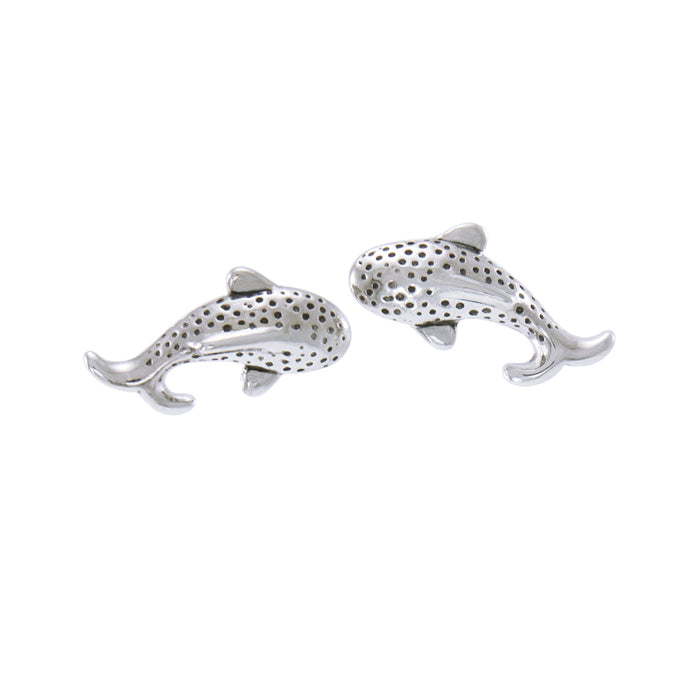 Small Whale Shark  Sterling Silver Post Earring TER1645 - Earrings