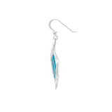 Mermaid Tail with Enamel Sterling Silver Earring TER1646 - Earrings