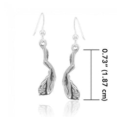 Female Free Diver Sterling Silver Earrings TER1683 - Earrings