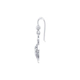 Steady and stable ~ Sterling Silver Sea Turtle Filigree Hook Earrings Jewelry TER1707 - Earrings