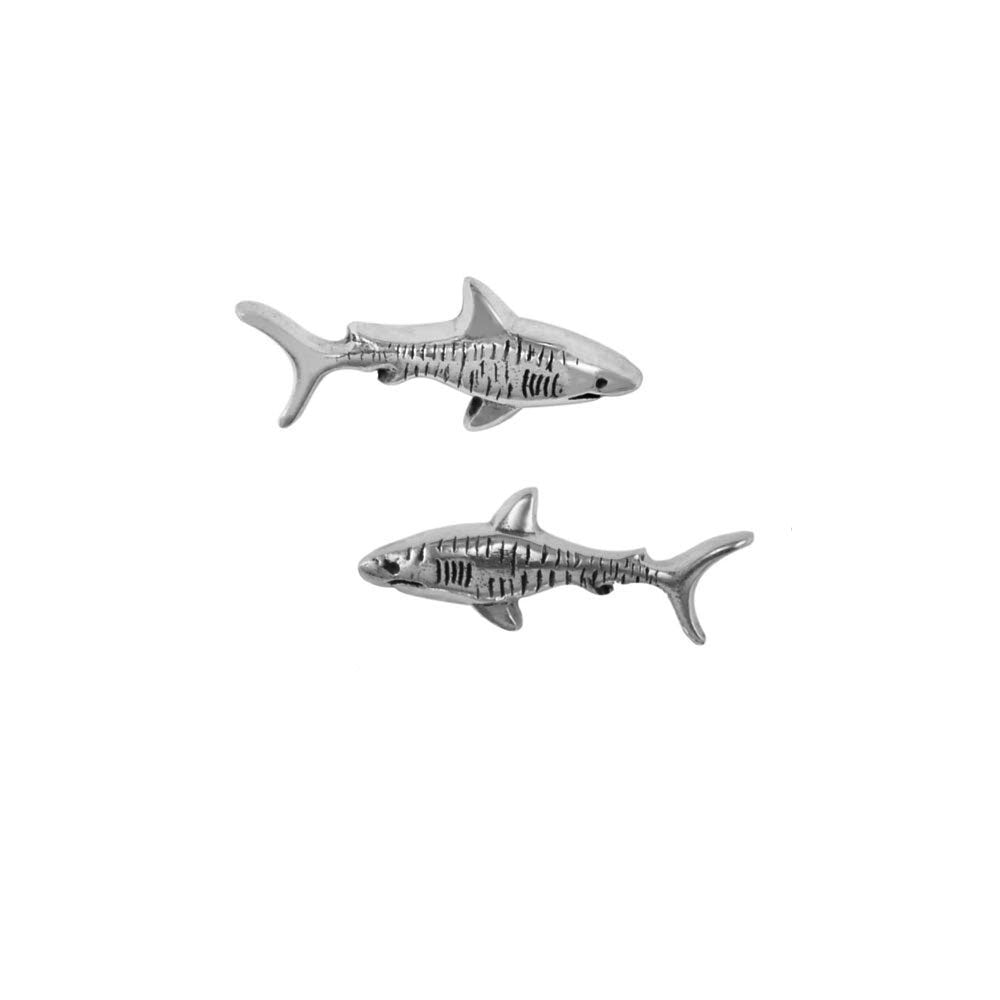 Shark Sterling Silver Post Earring TER2010