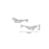 Whale Sterling Silver Post Earring TER2012