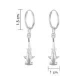Hammerhead Sterling Silver Hook Earring TER2019