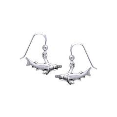 Hammerhead Shark Sterling Silver Earrings TER292 - Earrings
