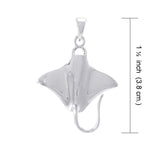 Ocean dreams as wide as the Manta Ray ~ Sterling Silver Pendant TP1004 - Pendants
