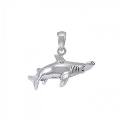 Hammerhead Shark Sterling Silver Pendant TP1058 - Pendants