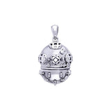Dive Helmet Sterling Silver Pendant TP1082