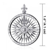 Fleur de Lis Compass Necklace Set  TSE693