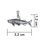 Small Whale Shark Silver Pendant TP1555