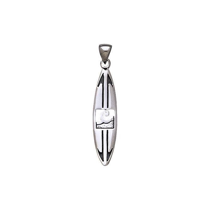 Surf Sterling Silver Pendant TP1572 - Pendants