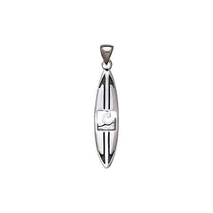 Surf Sterling Silver Pendant TP1572 - Pendants