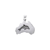 The Australian Dolphin Sterling Silver Pendant TP1576 - Pendants