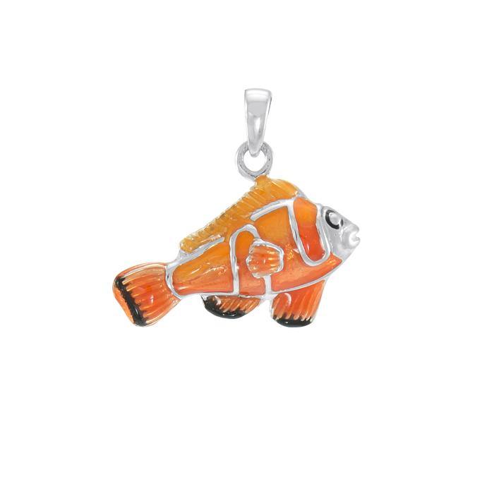 Clown Fish Sterling Silver Pendant TP2425 - Pendants