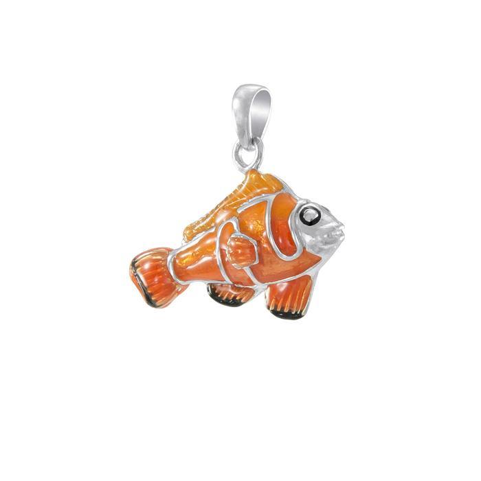 Clown Fish Sterling Silver Pendant TP2425 - Pendants