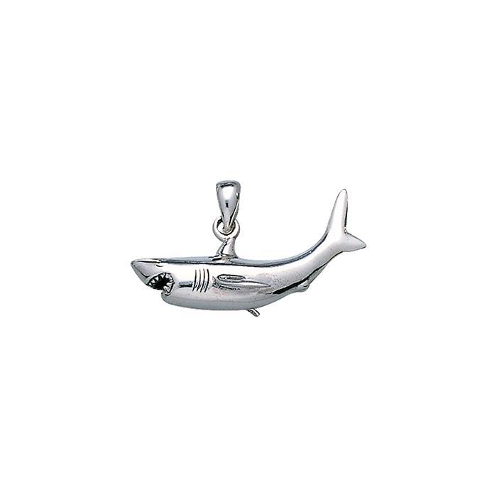 Great White Shark Sterling Silver Pendant TP2630 - Pendants