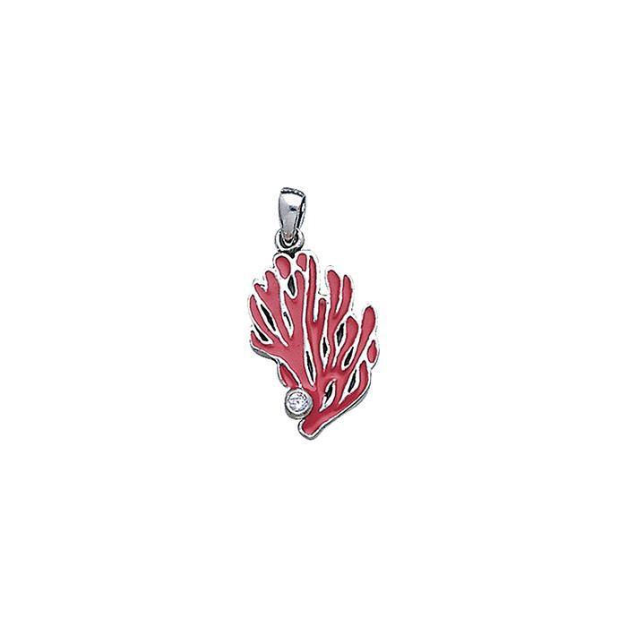 Pink Coral Sterling Silver Pendant TP2634 - Pendants