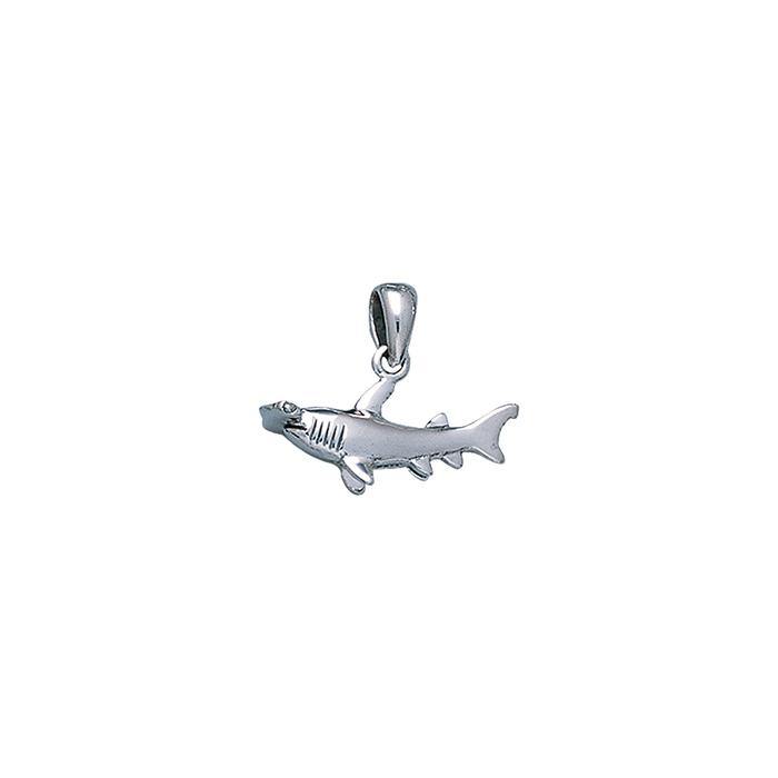Hammerhead Shark Sterling Silver Pendant TP2672 - Pendants