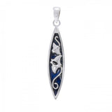 Surf Sterling Silver Pendant TP3009 - Pendants